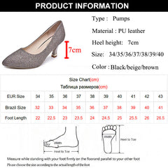 Bling Sequins Wedding Party Shoes Women Sexy Pointed Toe Thin Heels Pumps Woman Slip-On Shining High Heels Shoes Female