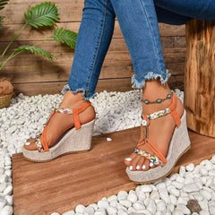 Colored Closed Toe Mesh Sandals