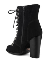 Vintage Style Tan Lace Up Goose Feather Ankle Boots