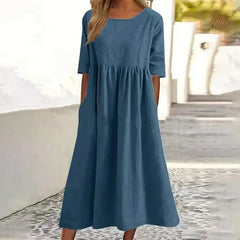 Casual Cotton Women's Dress