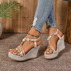Colored Closed Toe Mesh Sandals