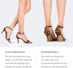 Leopard Print Ankle Strap Heels