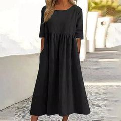 Casual Cotton Women's Dress
