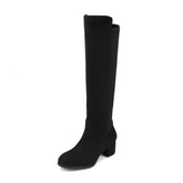 Black Pixie Black Knee High Fashion Boots