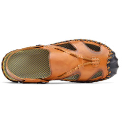 Men's Roped Camel Leather Outdoor Stylish Summer Sandals