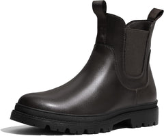 Men's Sleek Dark Brown Lace Up Ankle Boots