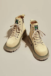 New Fashion Spring Outfit Nubuck Leather Ankle Boots