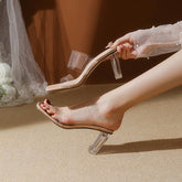 Clear Heeled Summer Sandals For Small Feet ES90