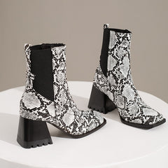 Croco Chelsea Western Ankle Boots - 3 Colors