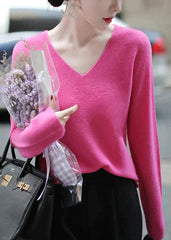 Jaemy - V-neck knit Top
