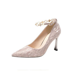 Glitter Ankle Strap Pump Shoes GS245