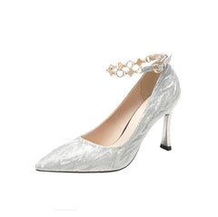 Glitter Ankle Strap Pump Shoes GS245