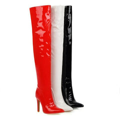 High Heel Over Knee Patent Boots GS233