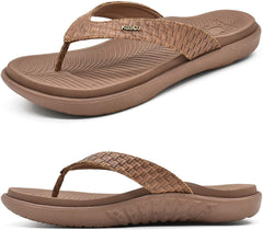 Comfortable Yoga Comfort Mocha Slip On Sandals