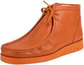 Men's Genuine Leather Orange Moccasin Style Boots