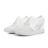 Lace Mesh Rhinestone Upper Casual Shoes GS323