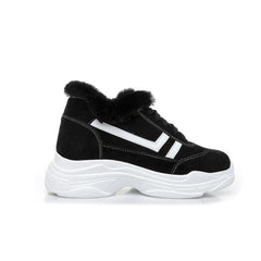 Ladies Small Size Thicksole Suede Casual Shoes MS365