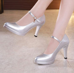 Ladies Small Size Mary Jane High Heel Pumps SS80