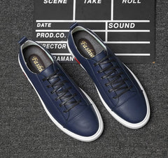 Men's Small Feet Leather Sneakers MS29