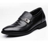 Men's Small Size Slip On Hidden Heel Dress Shoes MS56