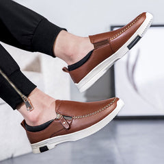 Men's Small Size Slip On Leather Loafers MS23