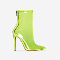 Mia Clear Transparent PVC Ankle Boots - 3 Colors