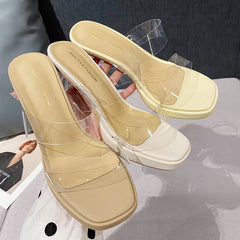 Women's Summer Comfortable Sexy Temperament Crystal Heels
