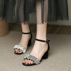 Women's Comfortable Summer High Heels, Mid-heel All-matching Heels