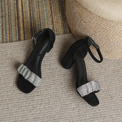 Women's Comfortable Summer High Heels, Mid-heel All-matching Heels