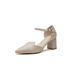 Women's Korean Style Fairy Mid Chunky Heels