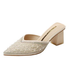 Women's Fairy Thick Pointed High Fashion Heels