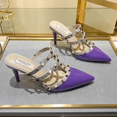 Women's Closed Toe High Single Outer Wear Fairy Heels