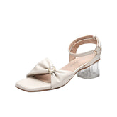 Women's Summer Mid Fairy Style Pearl Grace Sandals