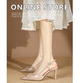 Women's Buckle High Summer Chunky French Style Heels