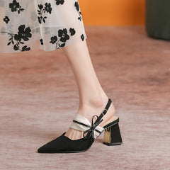 Women's High Fairy Style Pointed Toe Temperament Sandals