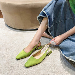 Women's Toe High Summer French Style All-matching Closed Heels