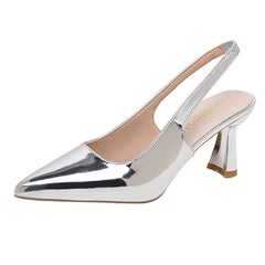 Women's Korean Style Summer Elastic Band Large Heels