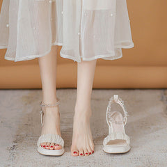 Women's Mary Jane High Chunky Waterproof Platform Sandals