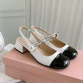 Women's Jane Closed Toe Chunky Color Matching Sandals