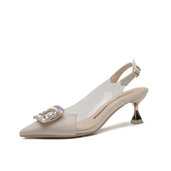 Women's Shallow Mouth Back Empty Stiletto High Heels