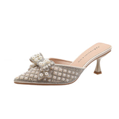 Women's Summer Including Refined French Style Bow Heels