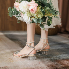 Women's Open Toe Strap Sexy Lace-up High Sandals