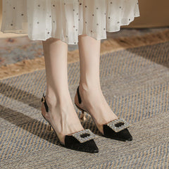 Women's Shallow Mouth Back Empty Stiletto High Heels