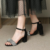 Women's Comfortable Summer High Heels, Mid-heel All-matching Heels