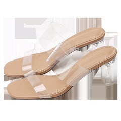 Unique Women's Authentic Sheepskin Crystal High Heels