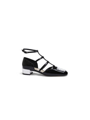 Women's Grape Mom Niche Metal Buckle Patent Heels