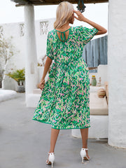 Beacon Pocketed Printed Kimono Romper