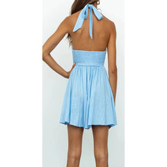 Jaye Cotton Pocketed Cutout Romper - Cream