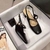 Women's Half Outer Wear Mary Jane Slingback Sandals