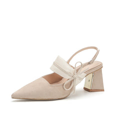 Women's High Fairy Style Pointed Toe Temperament Sandals